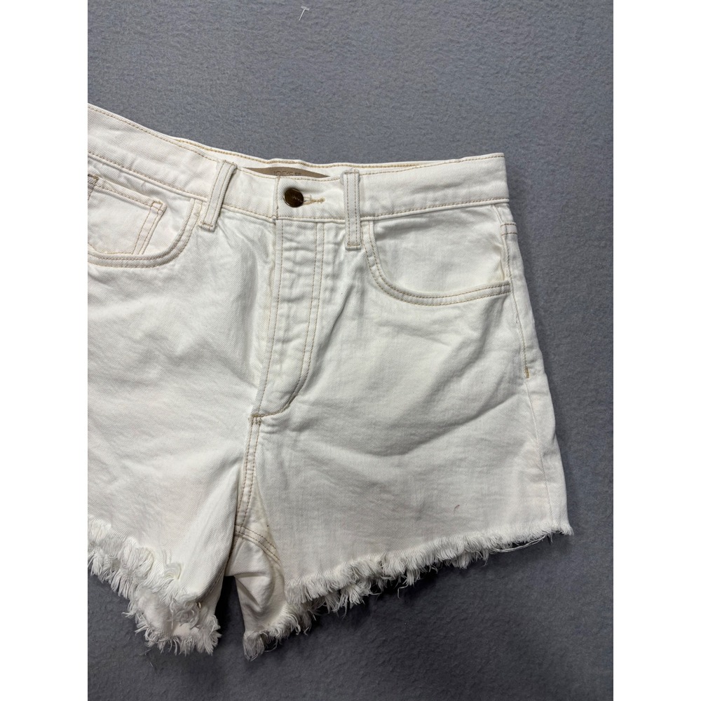 Joe's Jeans The Alex Shorts Women 28 White High Rise‎ Frayed Hem Button Fly - Picture 4 of 16
